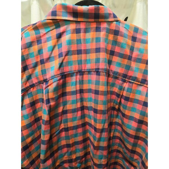 Men's Winston colorful plaid long sleeve button down dress shirt size 2XLT - Picture 6 of 10